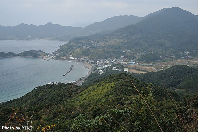 リアス式海岸と久志集落