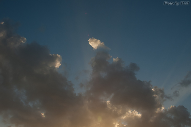 夕景 夕日 日没 日暮れ 残照