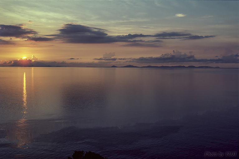 夕景 夕日 日没 日暮れ 残照