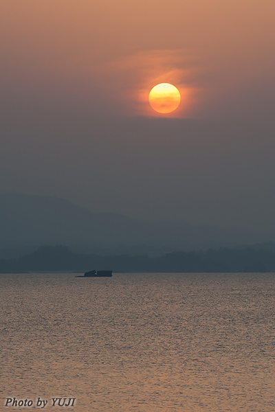 夕景 夕日 日没 日暮れ 残照